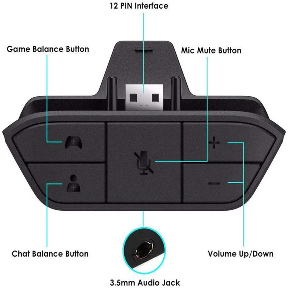 Stereo Headset Adapter for Xbo - Gaming Accessories Headset ulasan dan harga