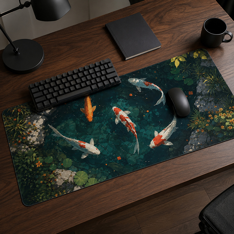 Mouse Pad Dark Koi Pond Gamer  - Gaming Mouse Pad Xl ulasan dan harga