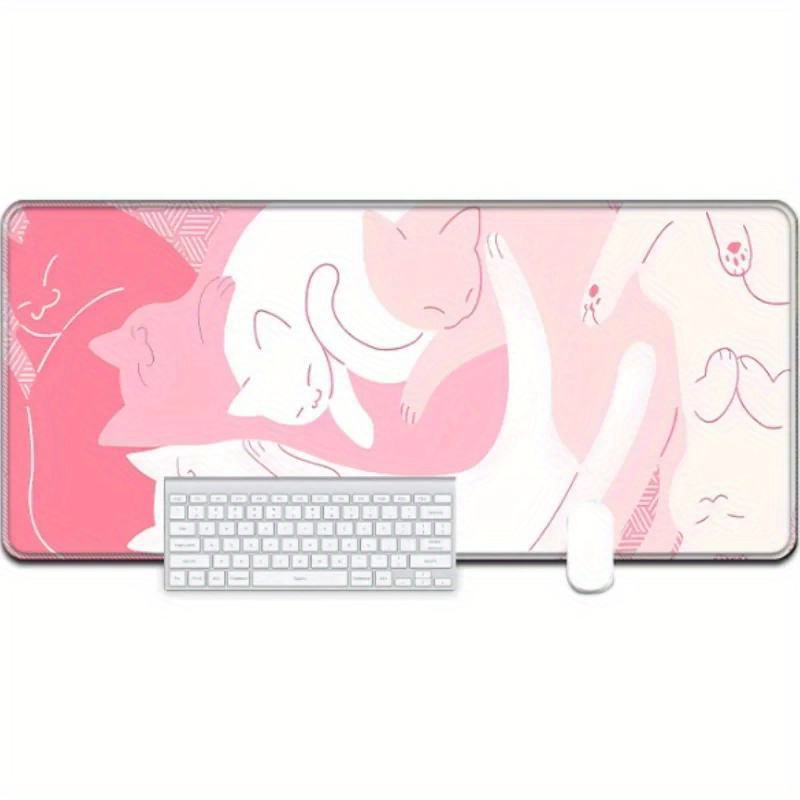 Kawaii Pink Cat Large Mouse Pa - Gaming Accessories Very ulasan dan harga