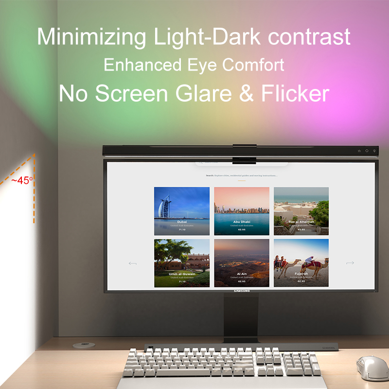 RGB Light 60/80cm Game Atmosph - Monitor Light Bar ulasan dan harga