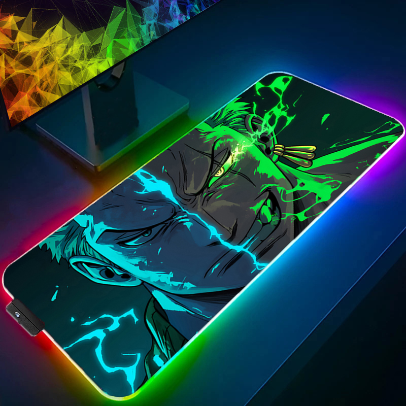 ONE PIECE Zoro Mouse Pad RGB G - Gaming Accessories Wholesale ulasan dan harga