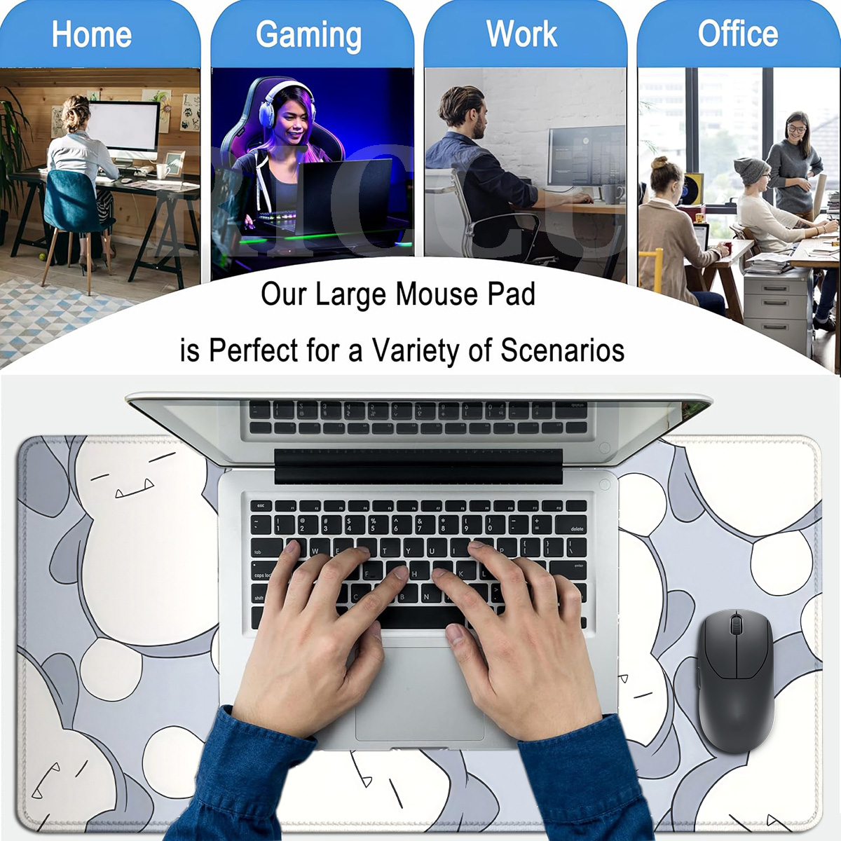 HD Printing Mouse Pad Pokemon  - Gaming Mouse Pad Xl ulasan dan harga