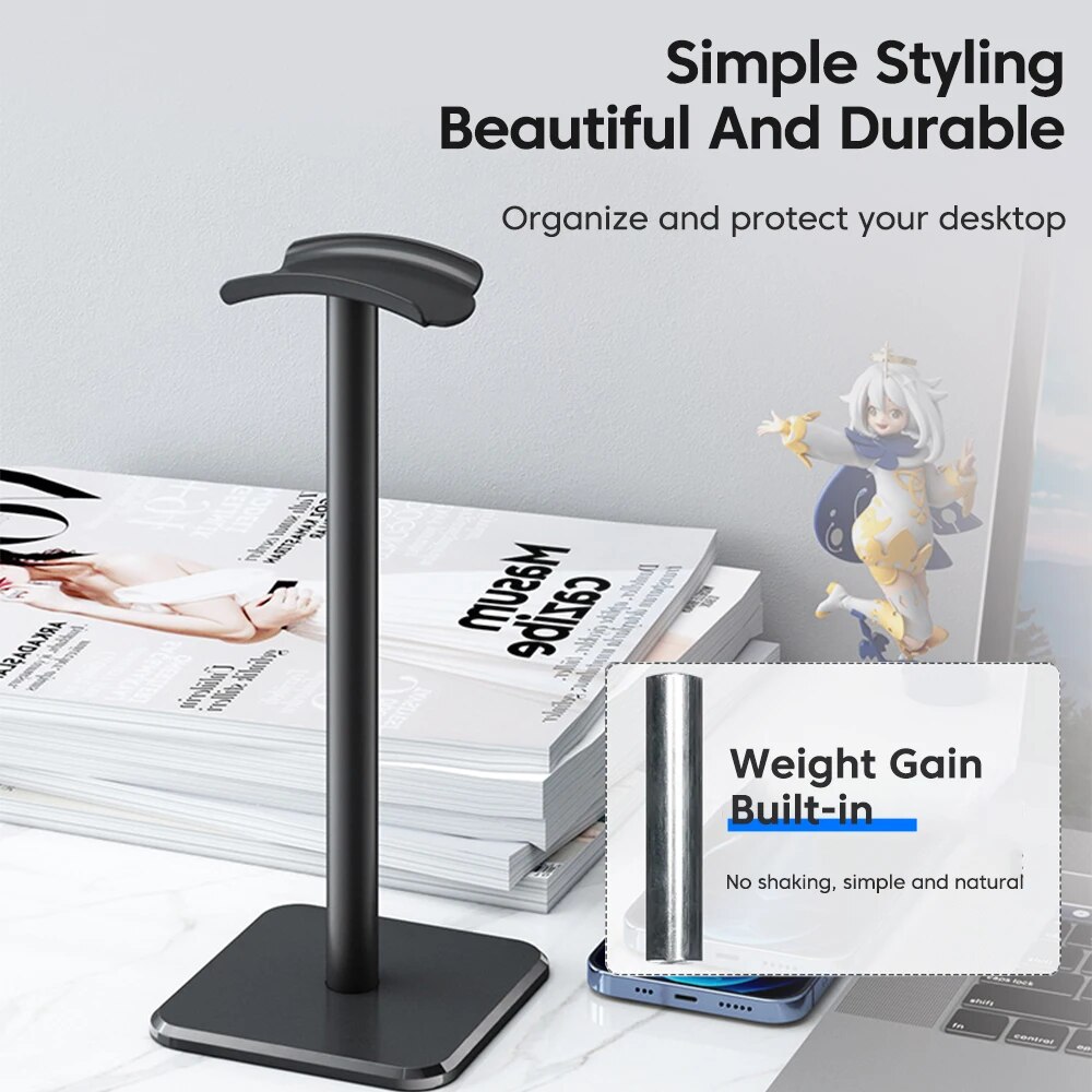 Universal Headphone Stand Alum - Gaming Accessories For Setup ulasan dan harga