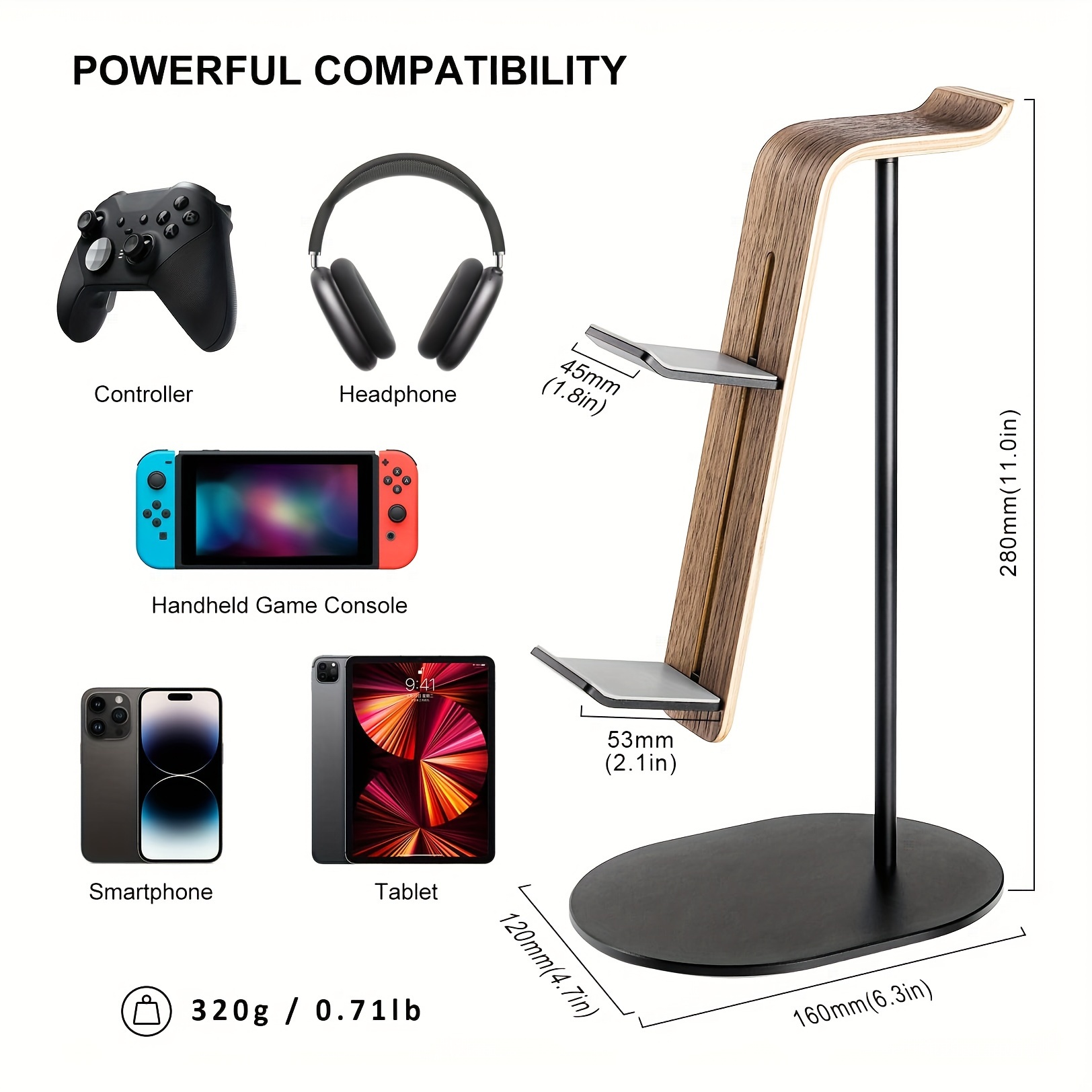 Wooden Controller & Headset Ho - Gaming Accessories Headset ulasan dan harga