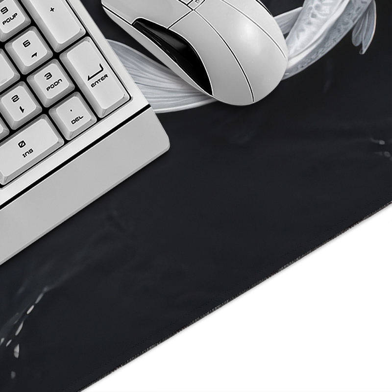 Black White Koi Mouse Pad Game - Gaming Mouse Pad Xl ulasan dan harga