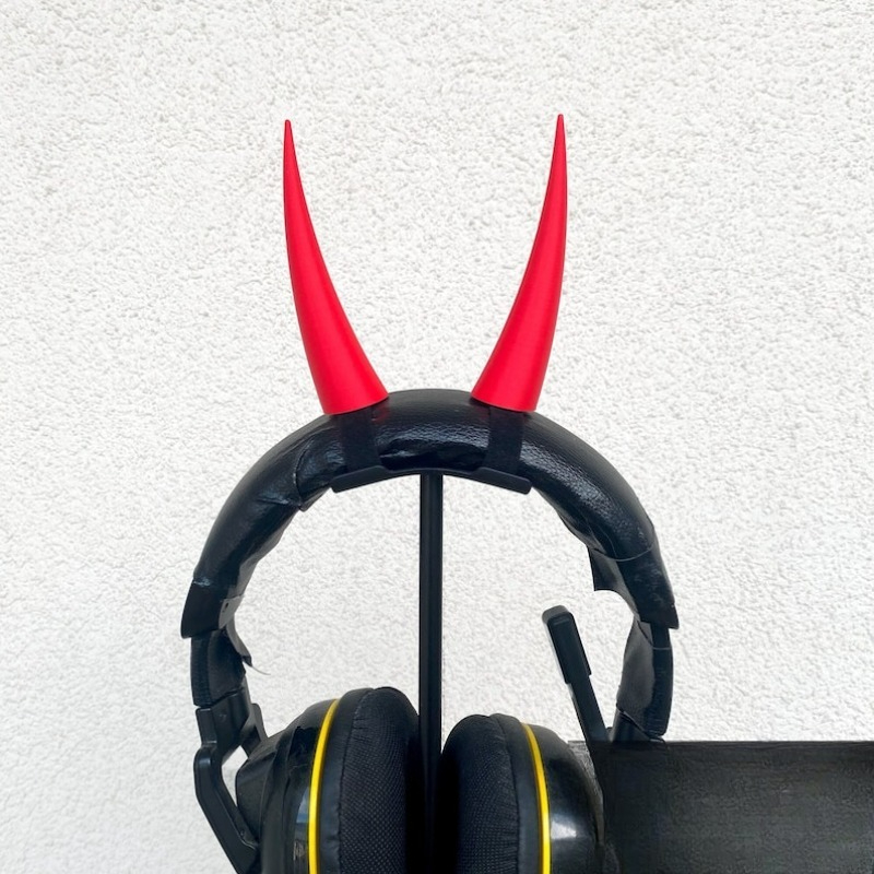 Red Devil Fiend Horns Headset  - Gaming Accessories Headset ulasan dan harga