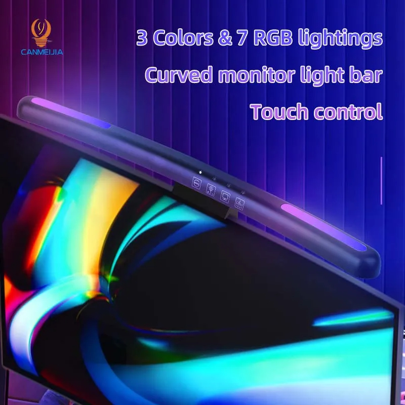 Curved LED Monitor Light Bar U - Monitor Light Bar ulasan dan harga